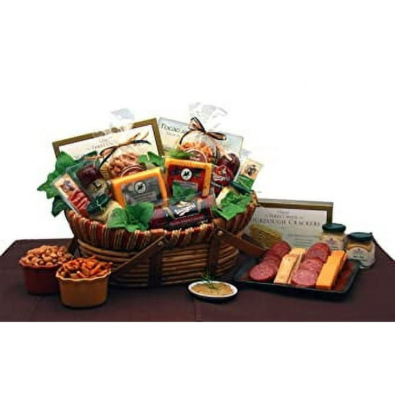 Gourmet Holiday Meat and Cheese Gift Basket- Christmas Gift Basket -Corporate or Family Gift Giving
