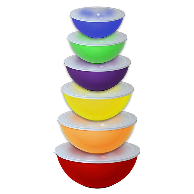 Mixing Bowl Set in Assorted Colors 6 Pc — The Grateful Gourmet