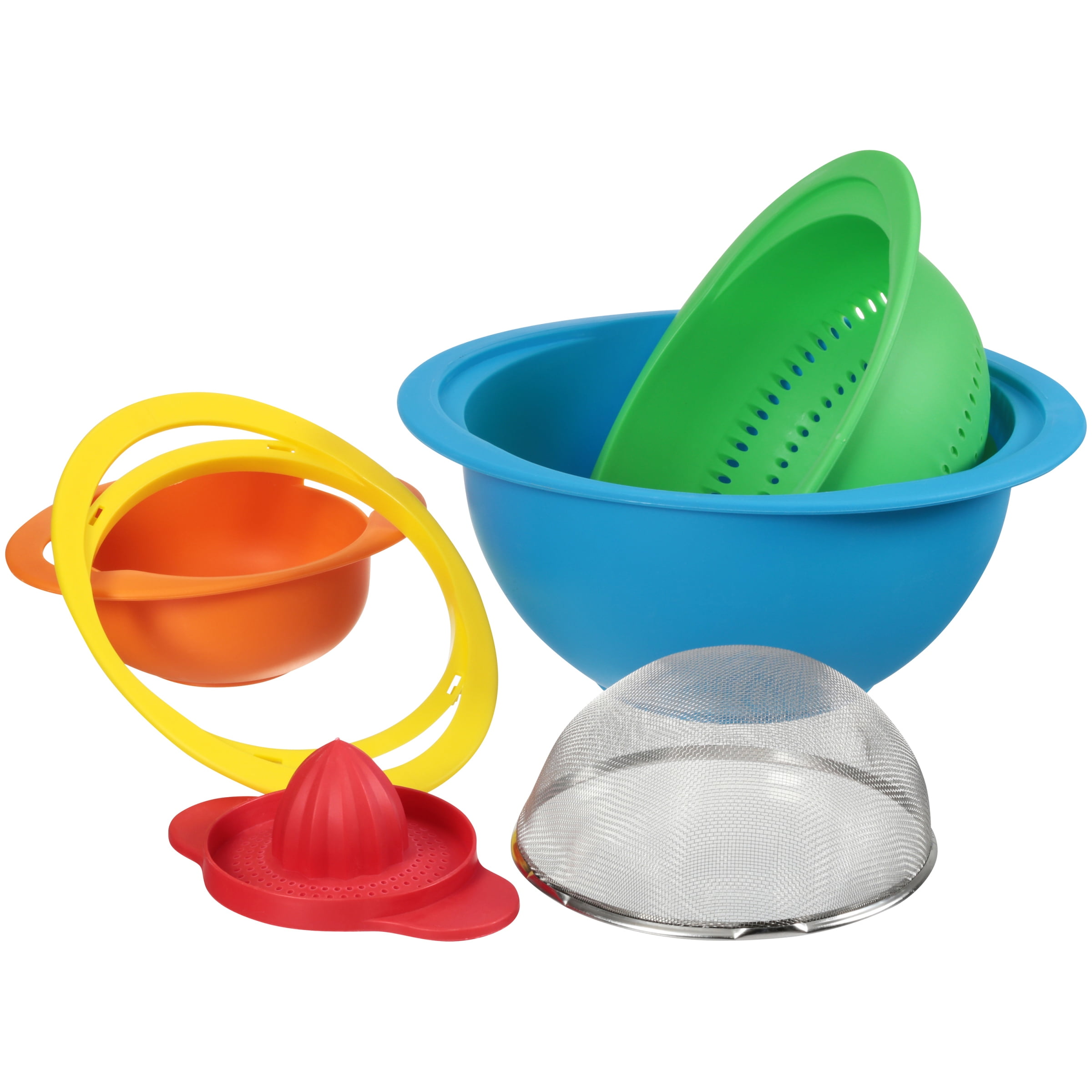 Gourmet Home Products Prep Set Juicer, Mixing Bowl, Sifter, & Colander