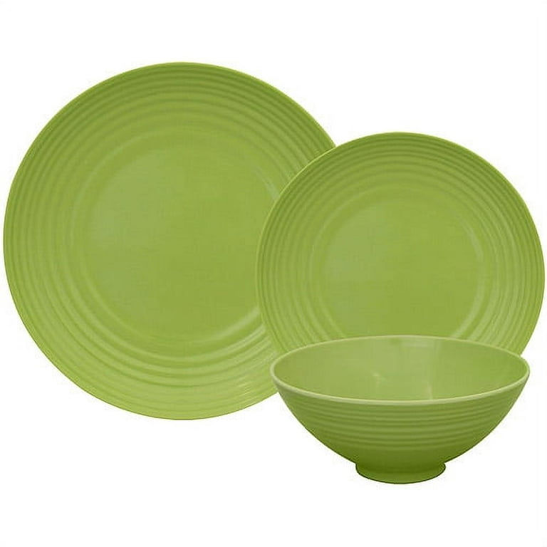 Yellowstone 12-Piece Ceramic Dinnerware Set, Rip Collection