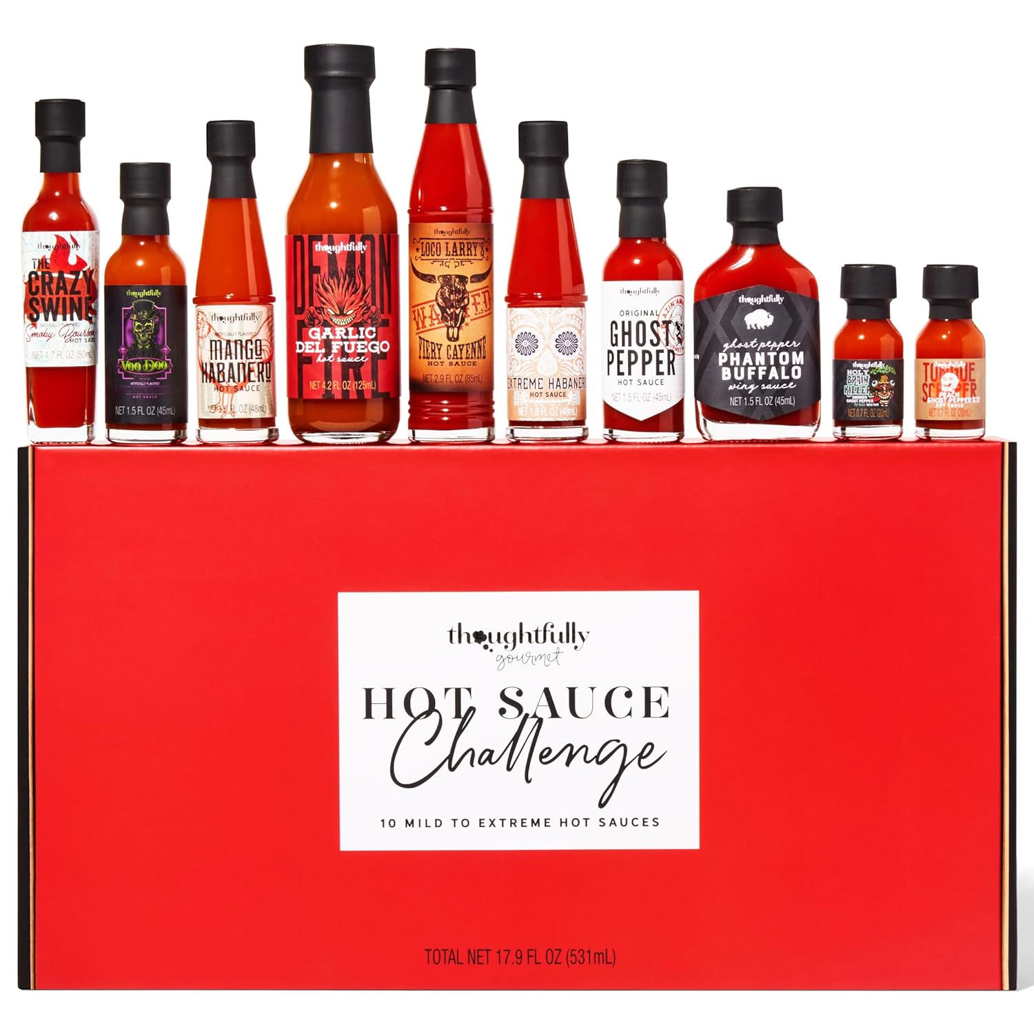 Gourmet, Hot Sauce Challenge Gift Set, Includes Spicy Hot Sauces for a