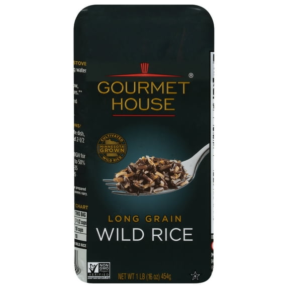 Gourmet House Cultivated Rice, Long Grain Wild Rice, 1 lb Bag - Walmart.com