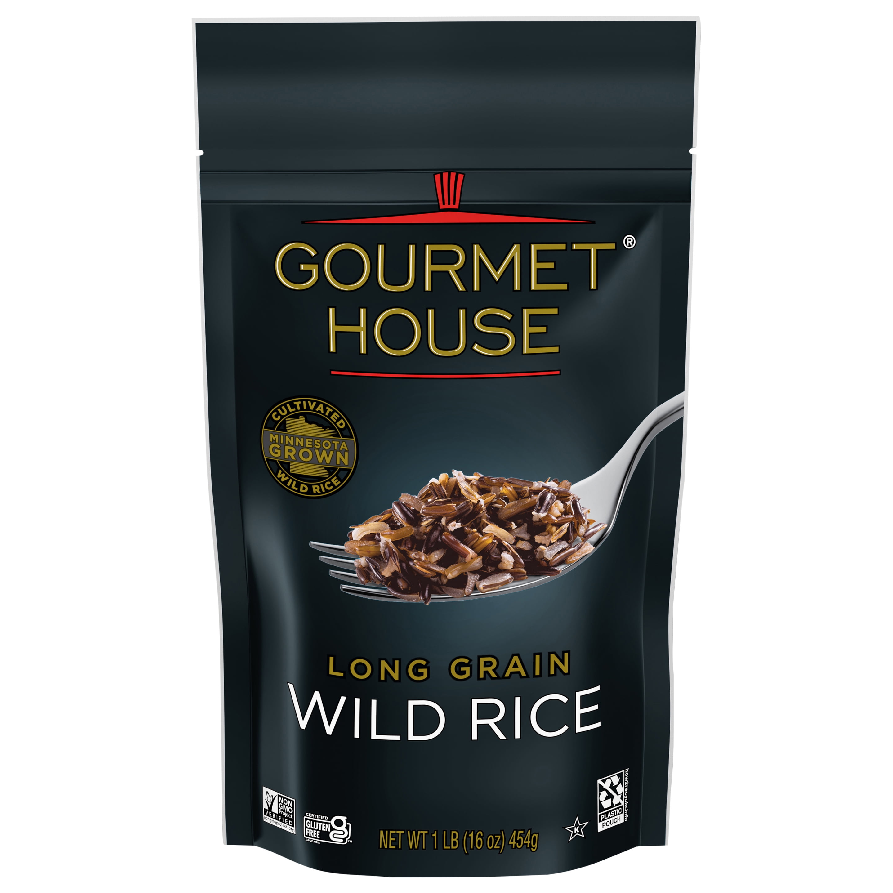 Gourmet Rice Gourmet House Cultivated Rice, Long Grain Wild Rice, 1 lb Pouch ...