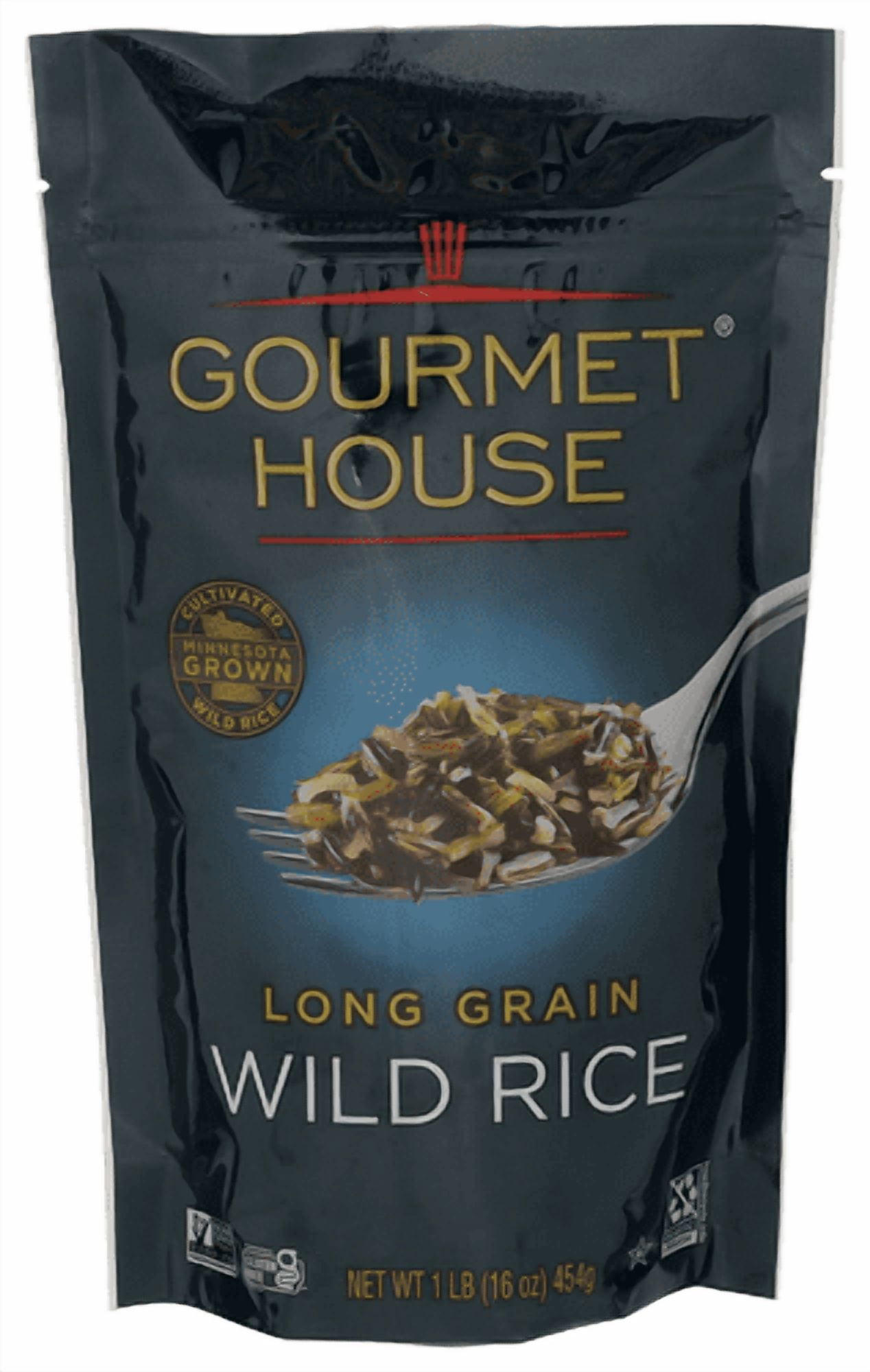 Gourmet House Wild Long Grain Rice 16 oz (Pack of 8)