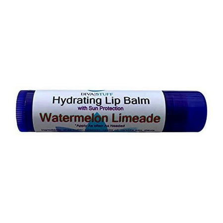 Gourmet, Hydrating Lip Balms with Sun Protection by Diva Stuff (Watermelon Limeade)