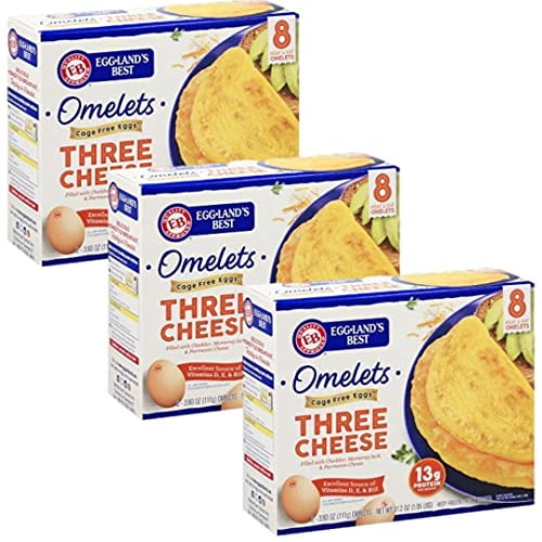 Gourmet Kitchn Eggland's Best Omelettes Three Cheese 3 Boxes Total