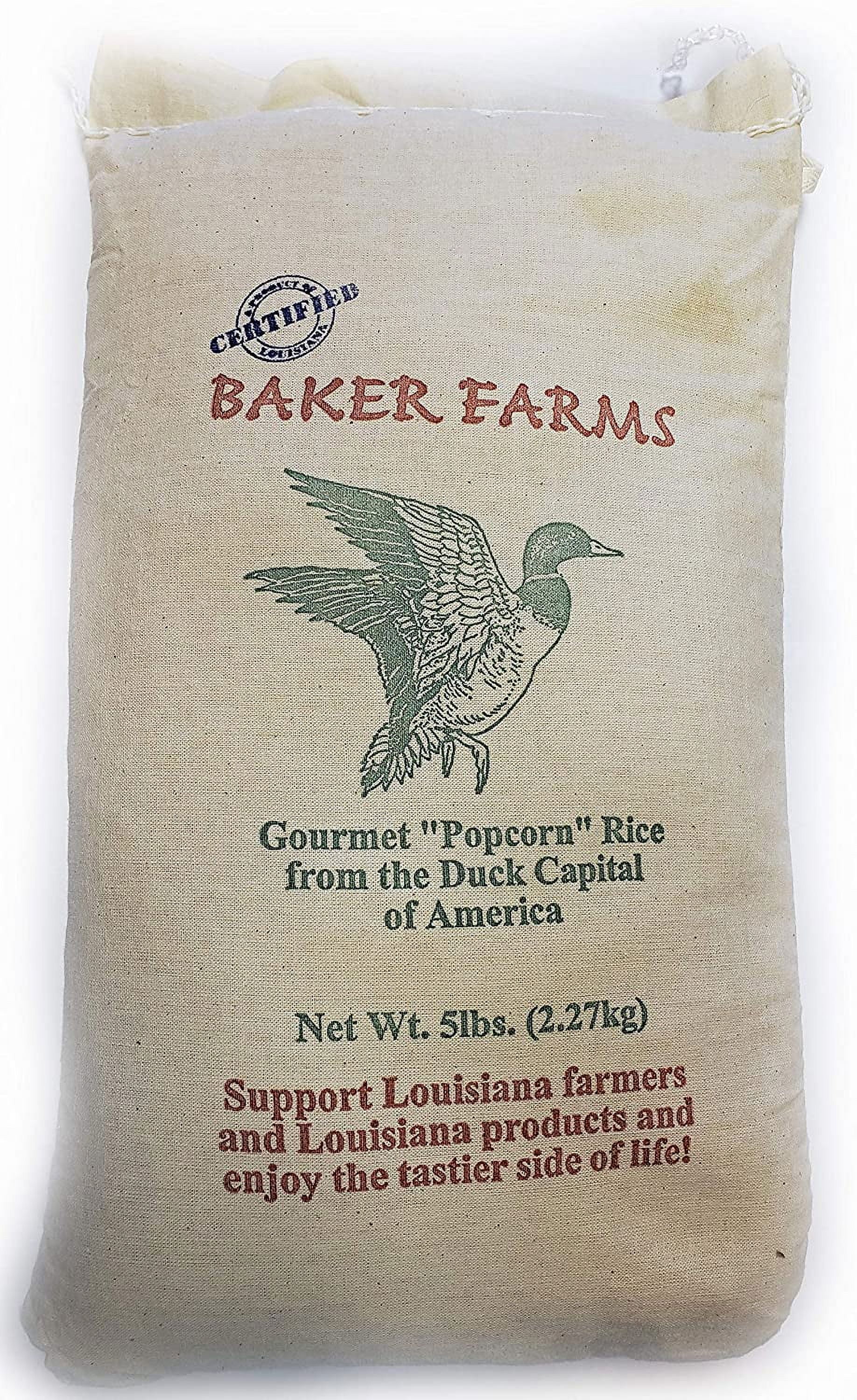 Gourmet Louisiana Popcorn Rice, 5 lb Sack