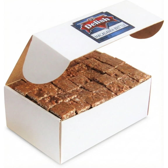 Gourmet Macadamia Brittle by It's Delish, 6 LBS Bulk Box