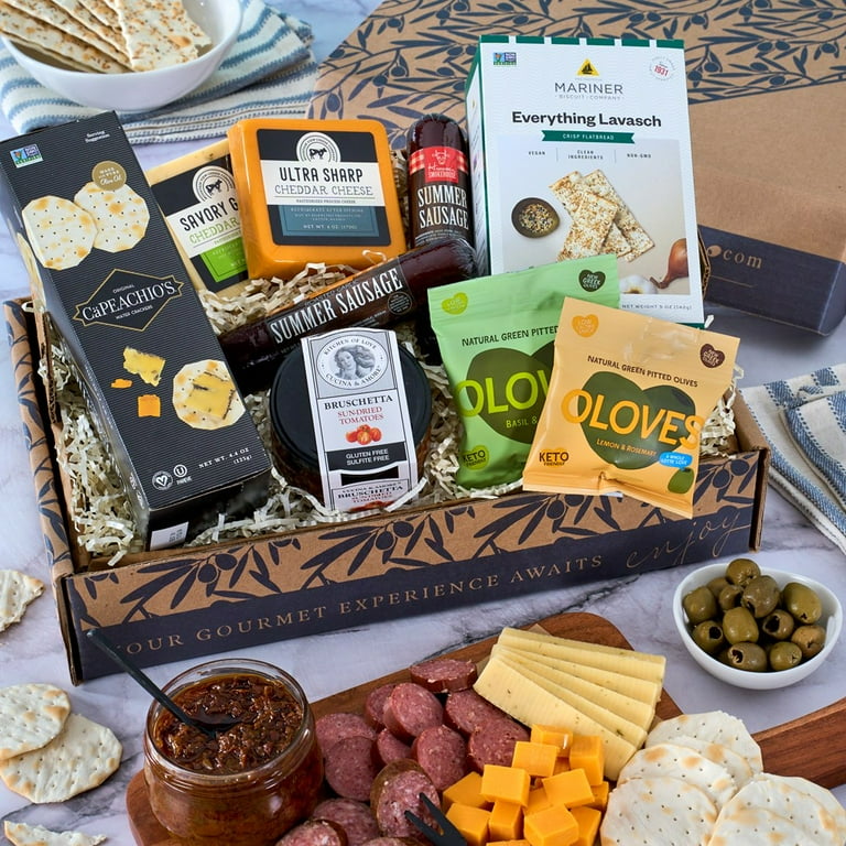 Gourmet Meat & Cheese Sampler - Deluxe - Walmart.com