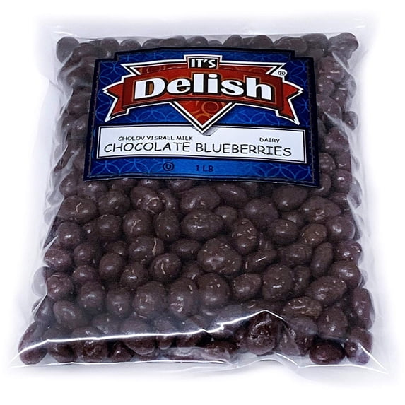 Gourmet Milk Chocolate Covered Blueberries by It's Delish, 4 lbs Bulk