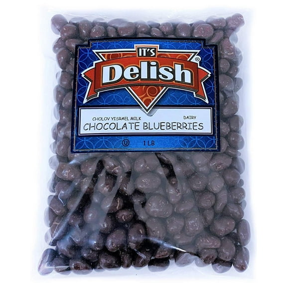 Gourmet Milk Chocolate Covered Blueberries by It's Delish, Half Pound 8 Oz Bag
