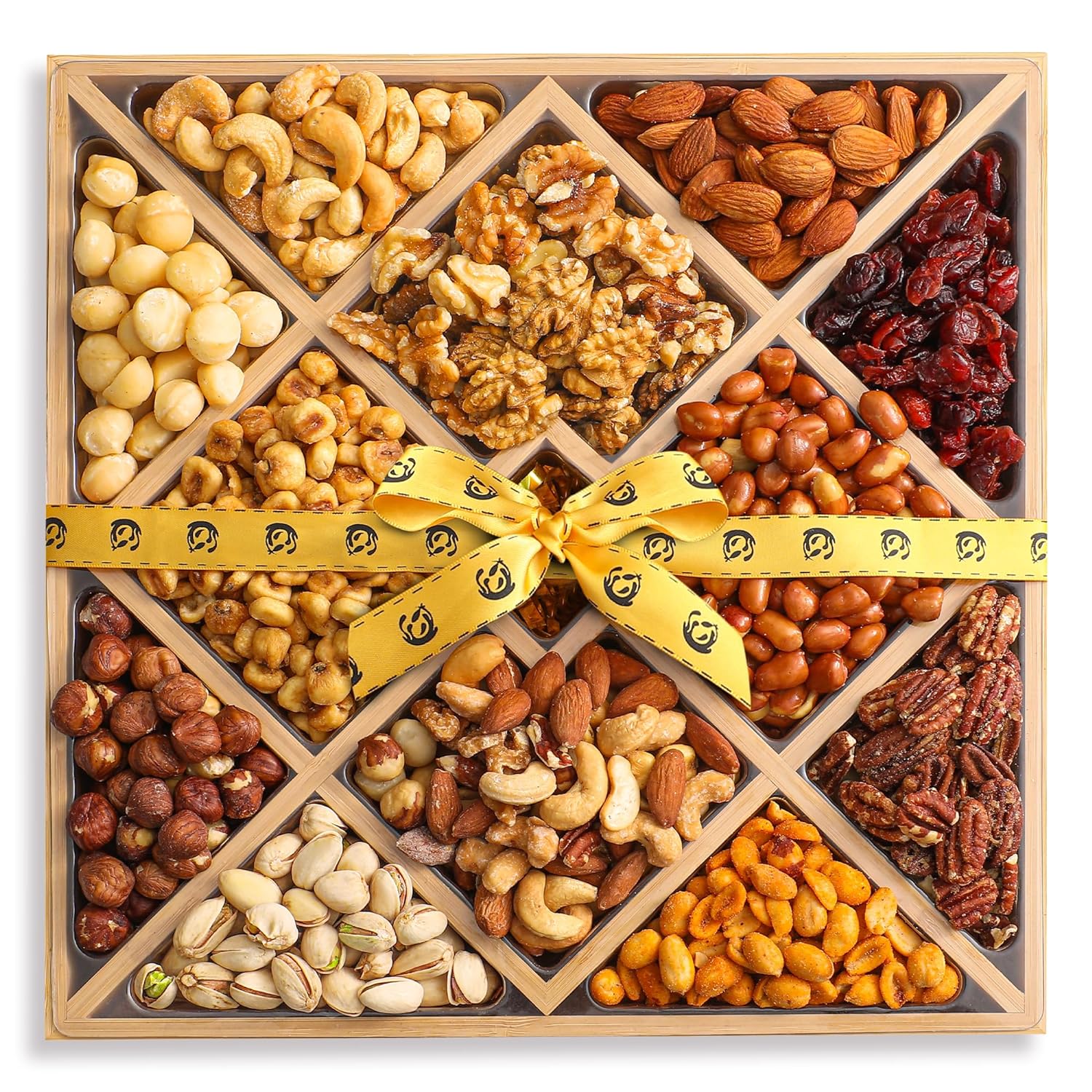 Gourmet Nut Platter 12 Assortments of Premium Nuts Festive