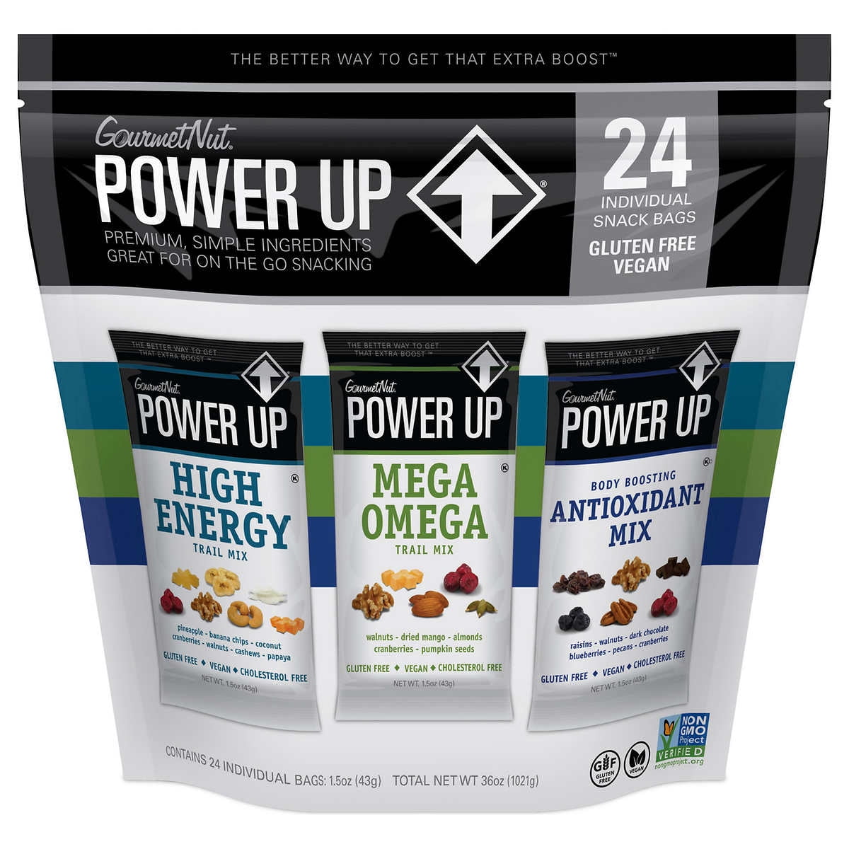 Power Up - 24ct Bag, 1.5oz Packs - Variety Pack