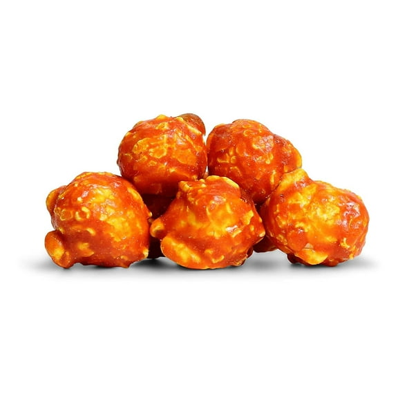 Gourmet Orange Flavored Popcorn by It's Delish, 8 Oz Bulk Bag Air Popped Pop Corn Snack - Fruity Orange Themed Candy Confetti Birthday Party, Events Gluten Free, Vegan, Kosher