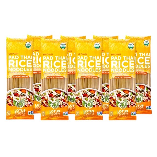 Gourmet Organic Brown Rice Pad Thai Noodles, 8 Oz, 8 Count, GlutenFree