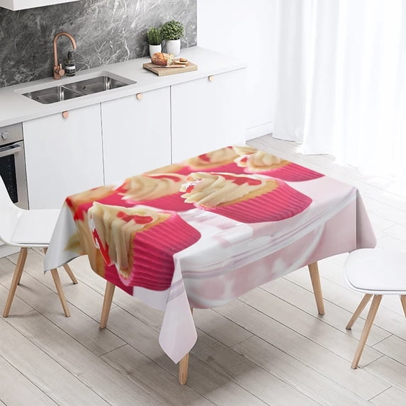 Gourmet Petit Cake Tablecloth Waterproof Rectangular Wedding Party Decoration Restaurant Table Kitchen Home Decor