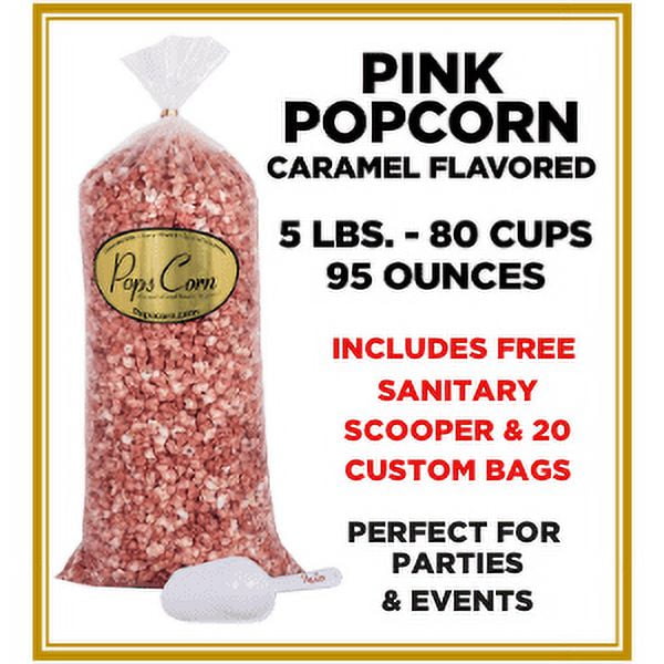 Gourmet Popcorn It's a Girl Bulk Wholesale Pink Popcorn 5 Gal 80 Cups 95 oz. FREE SANITARY SCOOPER!