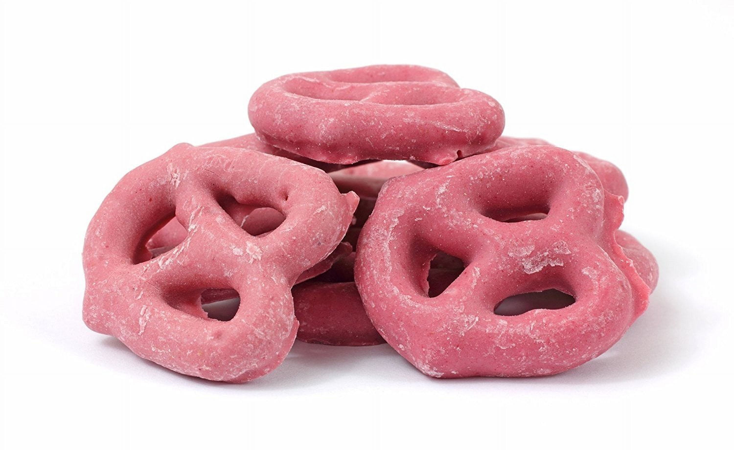 Gourmet Raspberry Yogurt Covered Pretzels by Its Delish 1 lb
