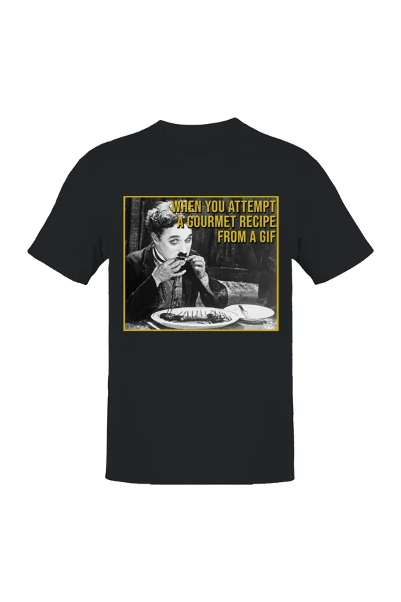 Gourmet Recipe Attempt Humor Funny Cooking Chef Kitchen Fail Unisex T-Shirt, up to size 5XL