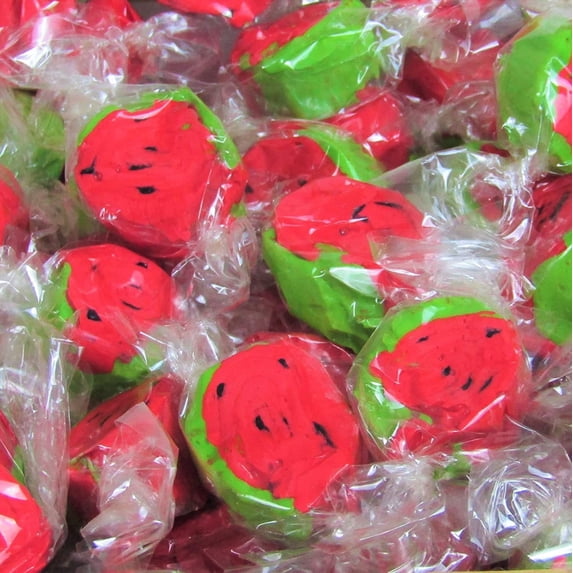 Gourmet Red Strawberry Flavored Taffy Chews by Its Delish, 5 lbs Bulk Bag Chewy Fluffy Individually Wrapped Sweet & Juicy Soft Candy Taffies