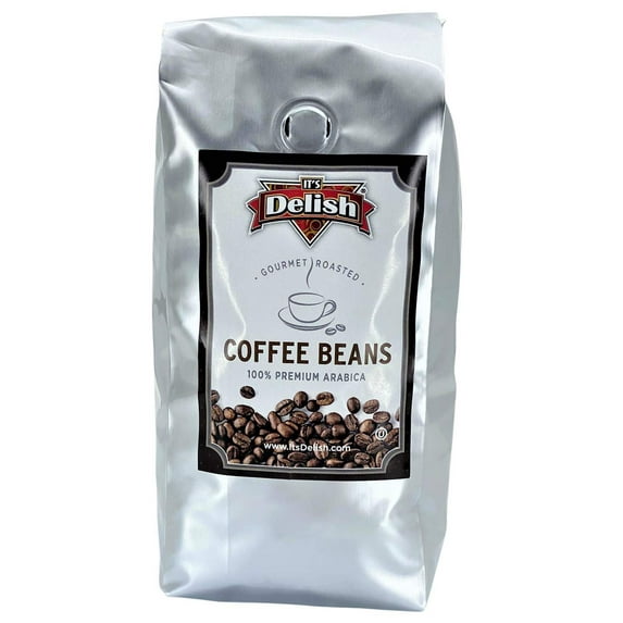 Gourmet Roasted Coffee - 100% Arabica Whole Beans - by Its Delish French Roast, 1 lb