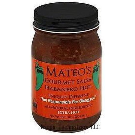 Gourmet Salsa 16Oz Glass Jar (Pack Of 3) Select Heat Level Below (Habanero - Extra Hot)