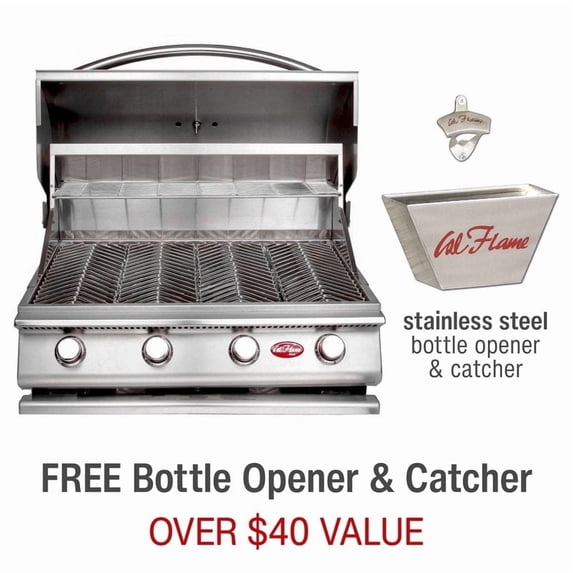 Gourmet Series 4-Burner Built-In Stainless Steel Propane Gas Grill
