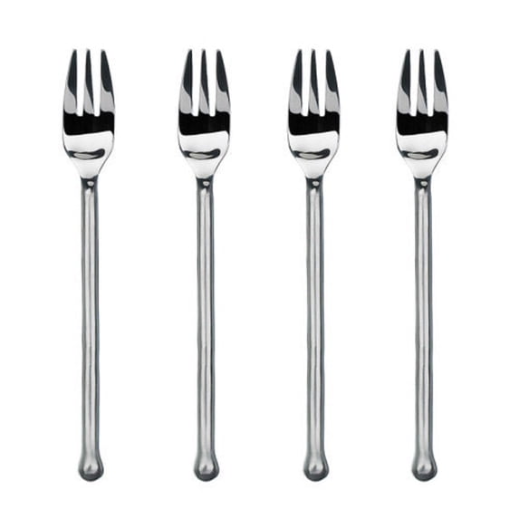 Gourmet Settings Exotique Platinum 18/10 Stainless Cocktail Fork (Set of Four)