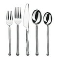 thumbnail image 1 of Gourmet Settings Exotique Platinum 20pc Stainless Flatware Set, 1 of 11
