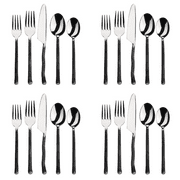 Gourmet Settings GS Montana 18/10 Stainless Steel 20pc. Flatware Set