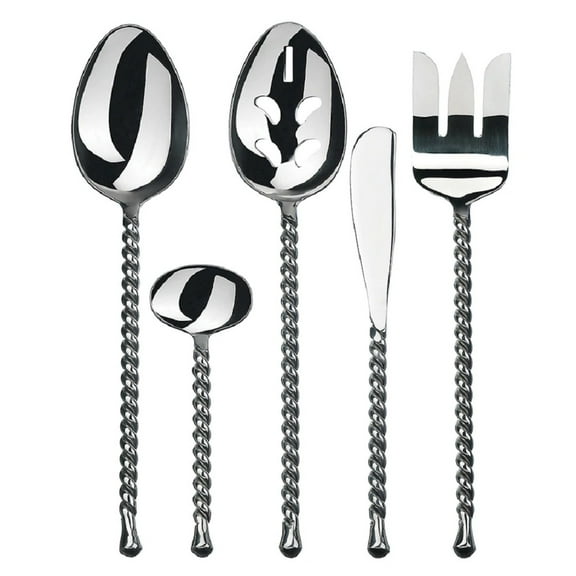 Gourmet Settings (GS) Silver Tear 18/10 Stainless Steel 5pc. Hostess Set