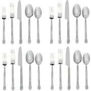 Gourmet Settings Tristan 18/10 Stainless Steel 20pc. Flatware Set - Glossy