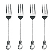 Gourmet Settings GS Twist 7 1/2" Salad Fork Set of Four