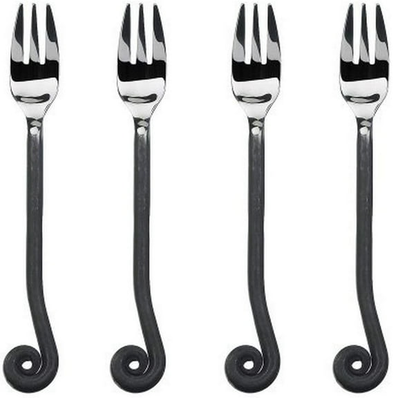 Gourmet Settings Treble Clef 18/10 Stainless Steel Cocktail Fork (Set of Four)