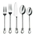 thumbnail image 1 of Gourmet Settings Twist 20pc. Stainless Steel Flatware Set (Service for Four), 1 of 19