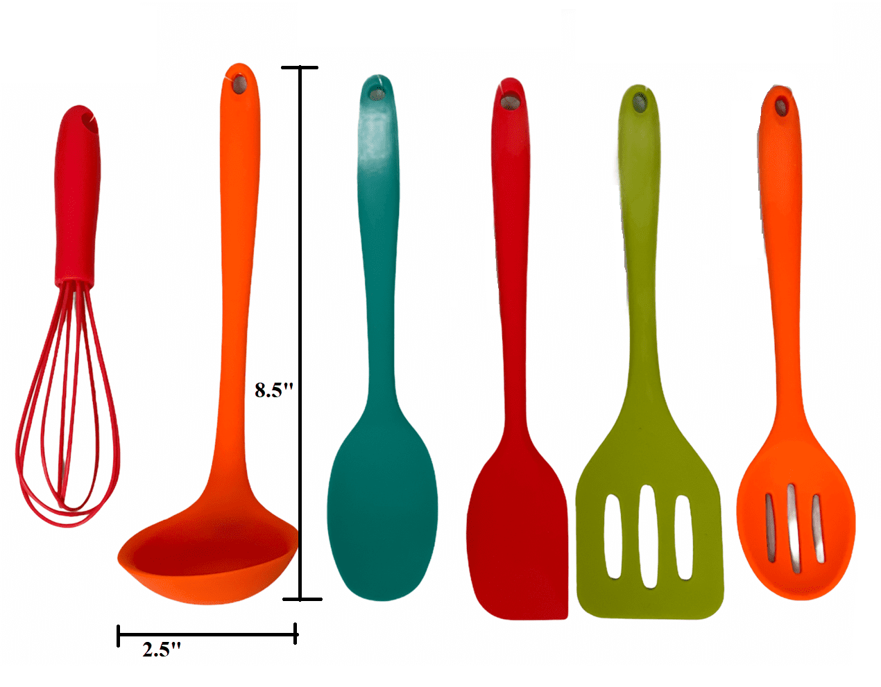 Home Basics 4 -Piece Silicone Measuring Spoon Set