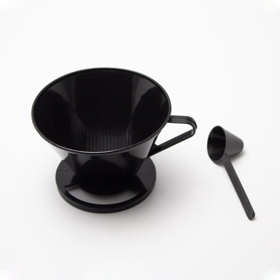 Gourmet Style Single to Cup Cone Style Pour Over Coffee Brewer Dripper, Portable Pour Over Coffee Filter BPA-Free With Included Coffee Scoop Rich Cafe