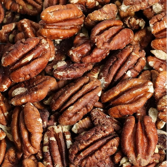 Gourmet Toasted Unsalted Pecans by Its Delish, 2 lbs Bulk Bag Oven Fresh Dry Roasted Pecan Nuts Halves Unsalted - Keto, Kosher