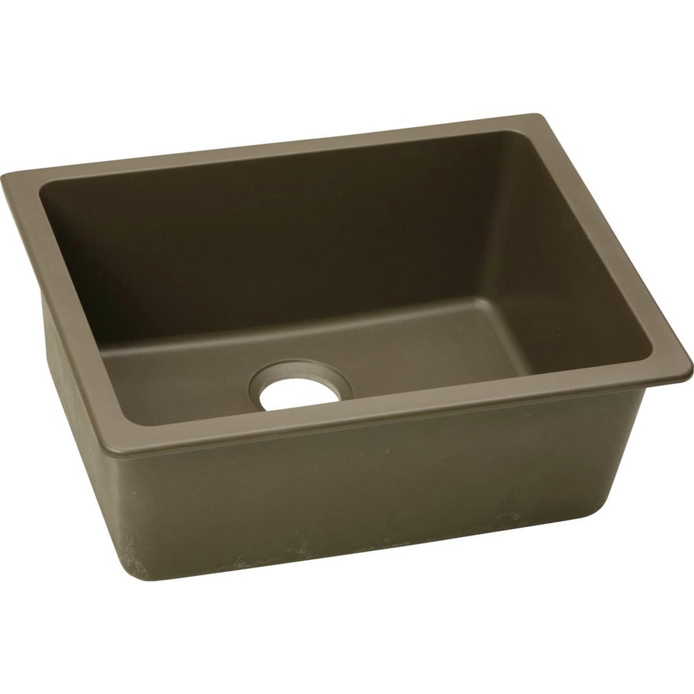 Mocha Quartz Single Bowl Undermount Kitchen Sink