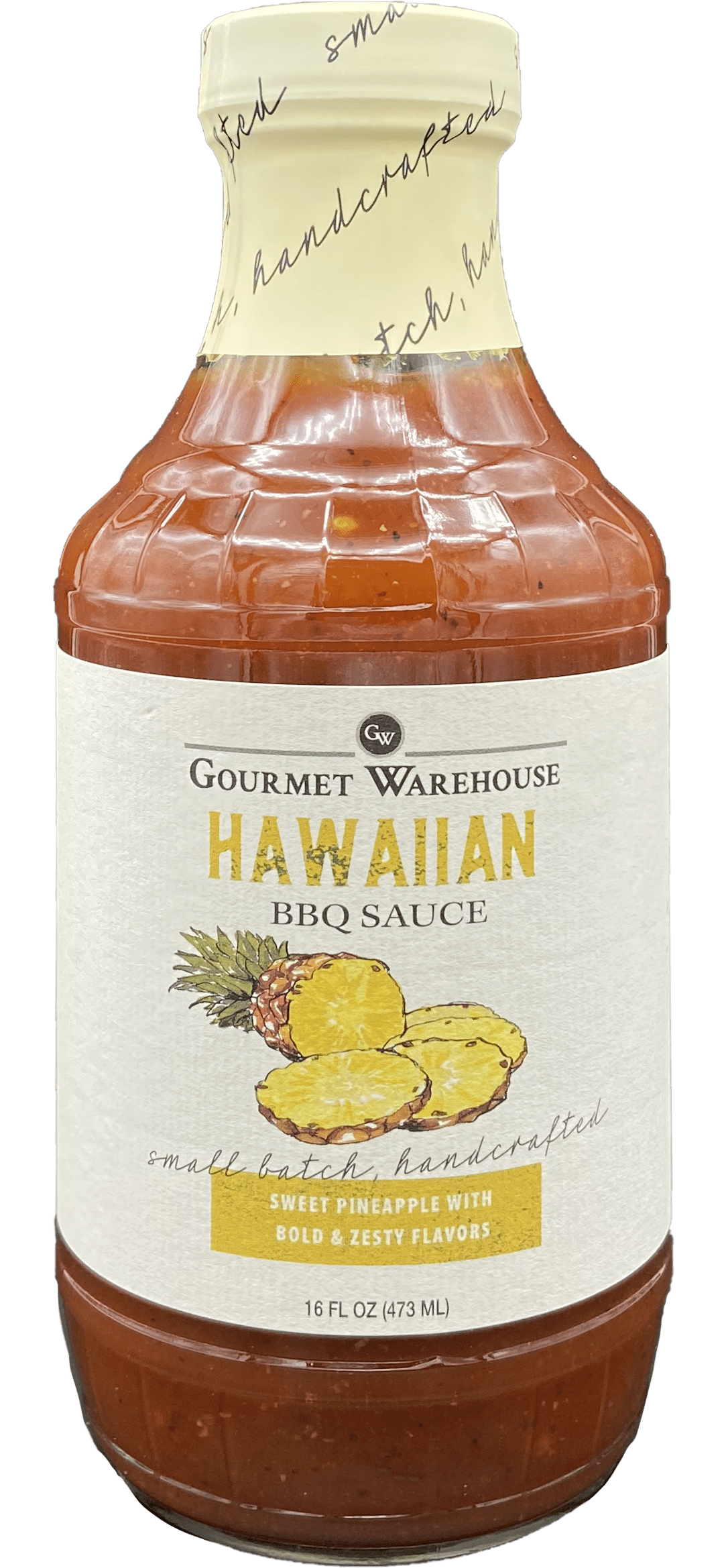 Gourmet Warehouse Hawaiian BBQ Sauce, 16 oz  Tropical Pineapple Flavor