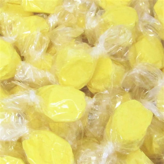 Gourmet Yellow Mango Soft Taffy Candy Chews by It's Delish, 2 lbs Bulk Bag Individually Wrapped Yellow Taffies Chewy Mango Flavored Fruit Chews USA Made