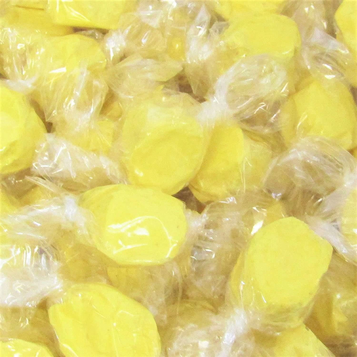 Gourmet Yellow Mango Soft Taffy Candy Chews by It's Delish, 5 lbs Bulk Bag  Individually Wrapped Yellow Taffies Chewy Mango Flavored Fruit Chews  USA Made