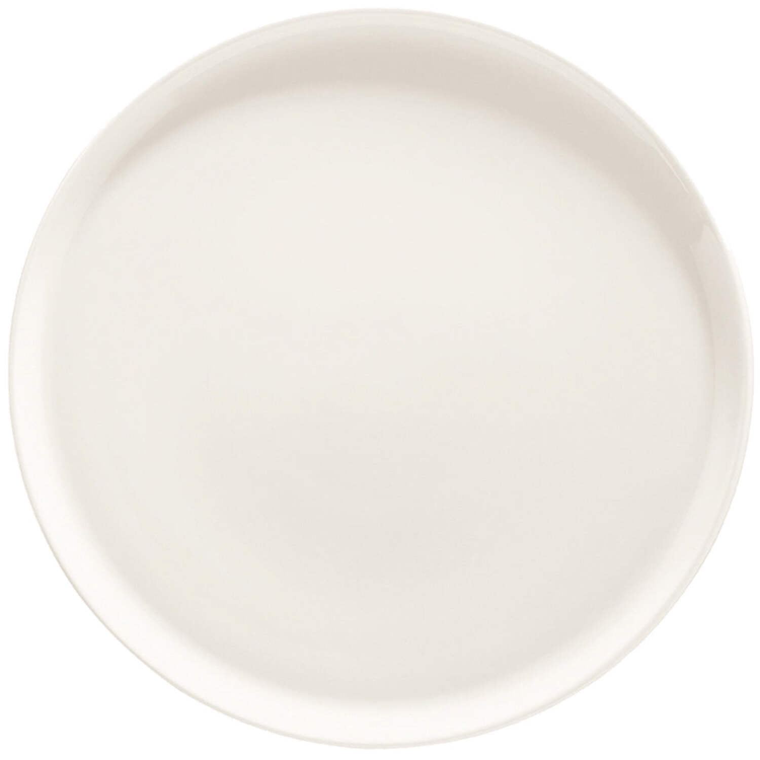 Gourmet dia.12.75" Round Warm White Porcelain Plate