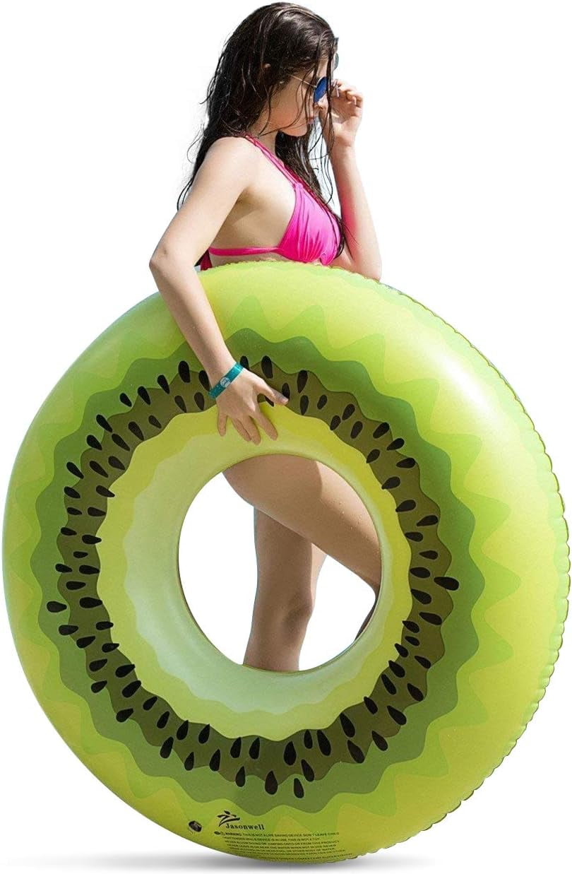 GoFloats Dolphin Pool Float Party Tube - Kid-Size Inflatable Raft For Swimmers Up To 100 Lbs