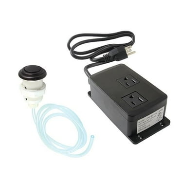 Gourmetier Dual Outlet Garbage Disposal Air Switch Kit, Oil Rubbed Bronze