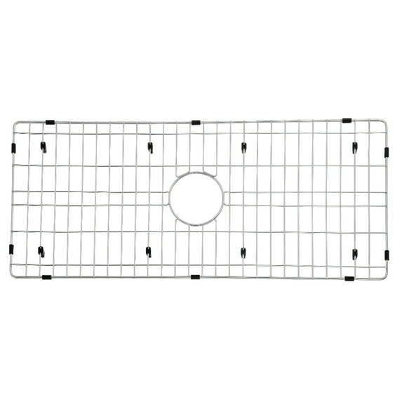 Gourmetier GKFAWR3618 Arcticstone 32"X14" Kitchen Sink Grid, Brushed