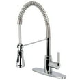 thumbnail image 1 of Gourmetier GS8871CTL Continental Single Handle Pull-Down Spray Kitchen Faucet, Chrome, 1 of 3