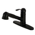 thumbnail image 1 of Kingston Brass GSC7570WEL Single-Handle 1-or-3 Hole Deck Mount Pull-Out Sprayer Kitchen Faucet in Matte Black, 1 of 4