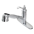 thumbnail image 1 of Kingston Brass GSC7571TL Single-Handle 1-or-3 Hole Deck Mount Pull-Out Sprayer Kitchen Faucet in Polished Chrome, 1 of 5