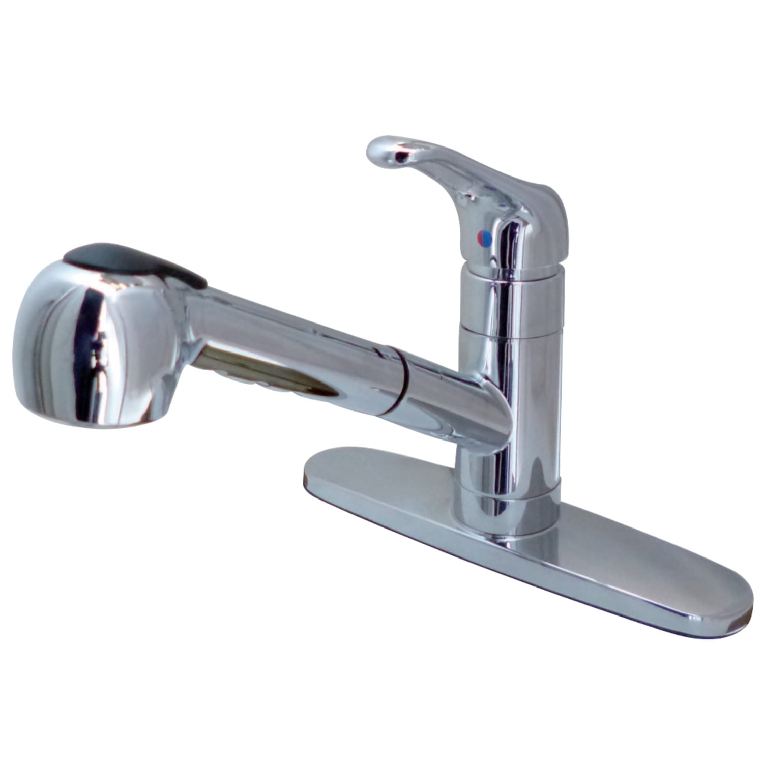 Polished Chrome Single-Handle Pull-Out Sprayer Kitchen Faucet